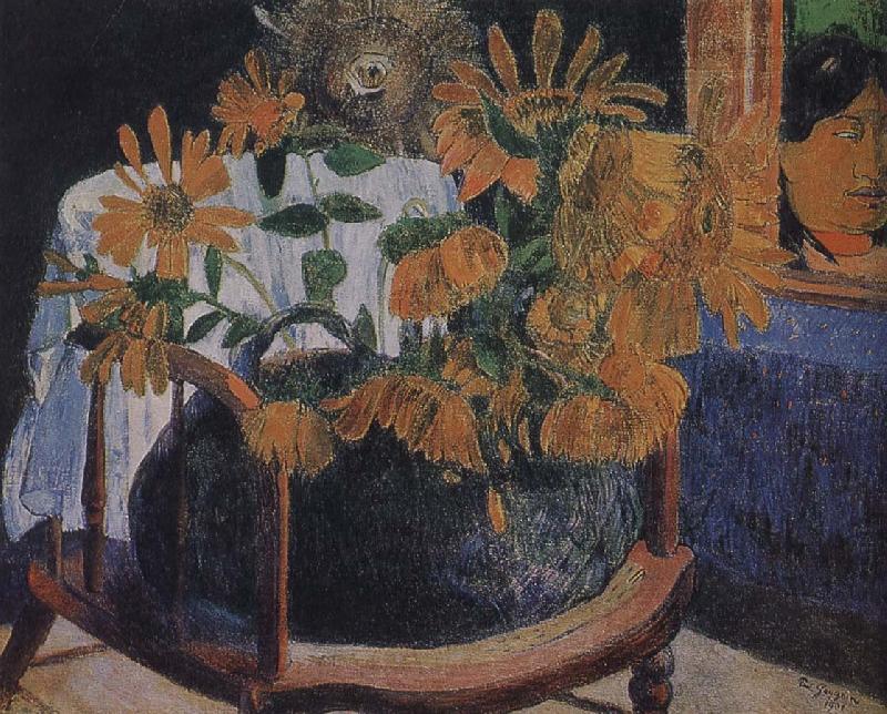 Paul Gauguin Sunflower oil painting picture